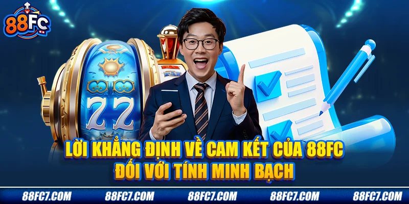 lời khẳng định về cam kết của 88FC đối với tính minh bạch