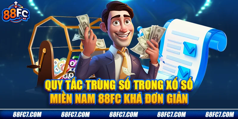 Quy tắc trùng số trong Xổ số miền Nam 88FC khá đơn giản