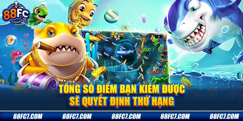 Tổng số điểm kiếm được sẽ quyết định thứ hạng
